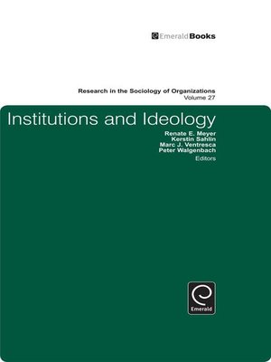 cover image of Research in the Sociology of Organizations, Volume 27